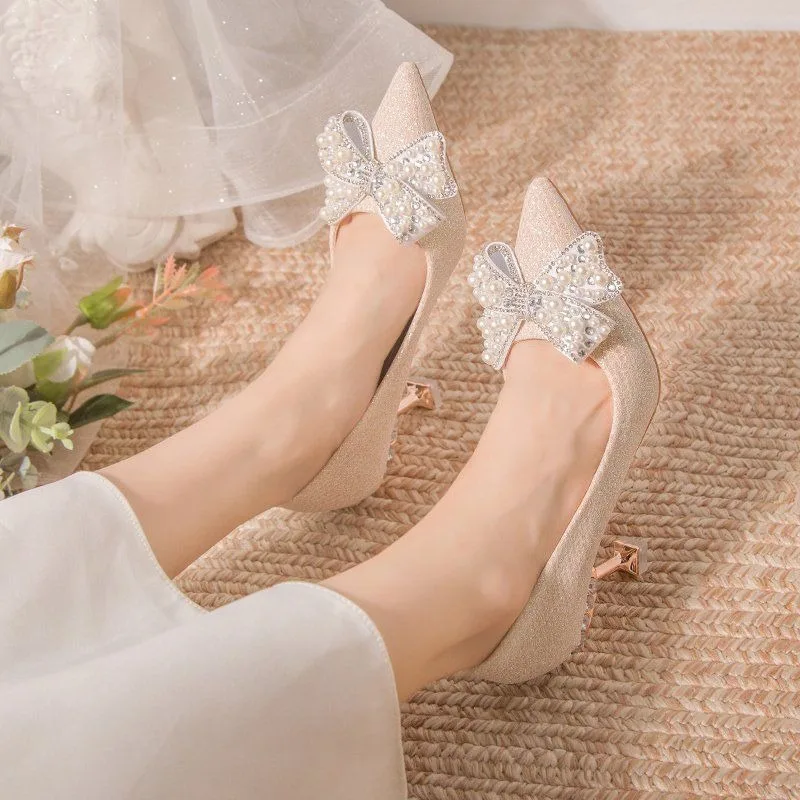 Women Shoes Quick Delivery - Stilito Pointed Toe Pumps Wedding Bride