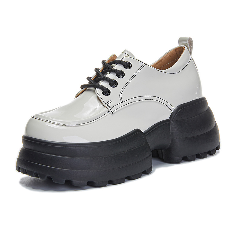 Women Shoes Japanese Brand - 8cm Synthetic Patent Leather High Brand