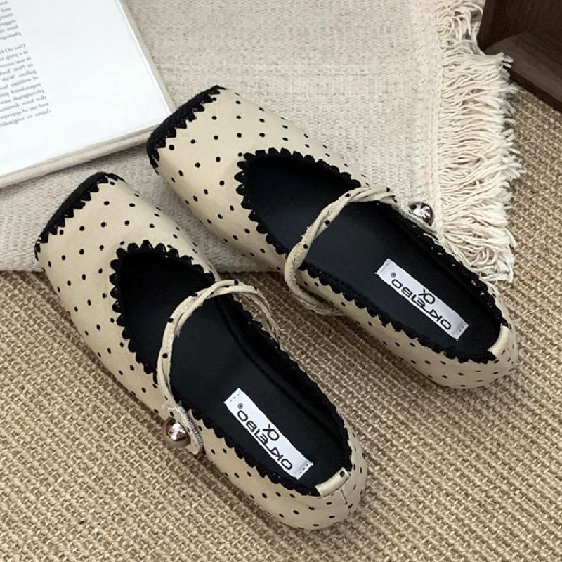Retro Splicing Design Comfort  - Women Shoes Japanese Brand recension och pris