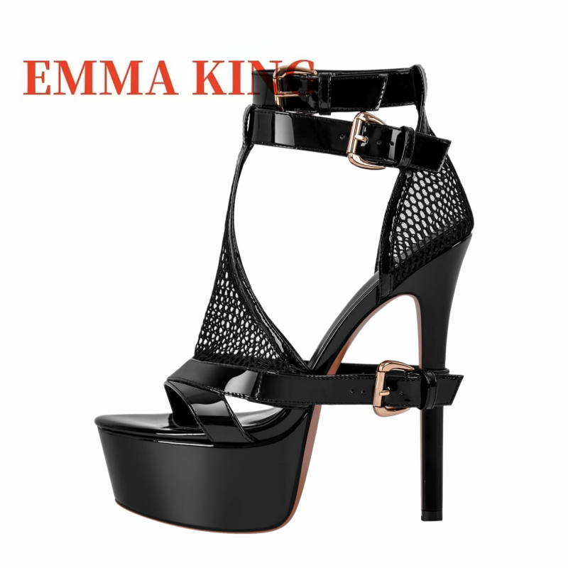 Yellow Mesh Platform Heeled Sa - Women'S Shoes Yellow recension och pris