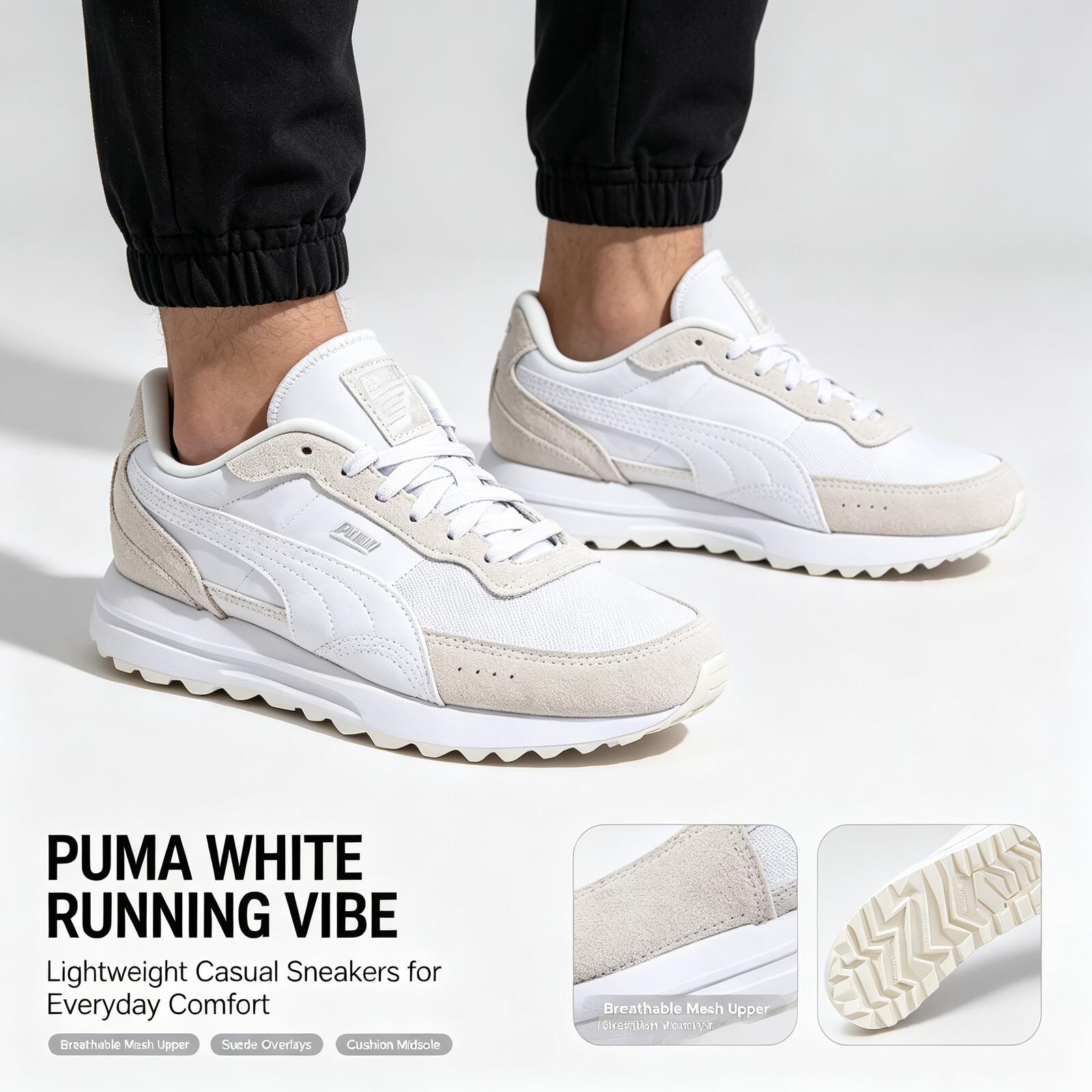 New Hot Puma White Lightweight - Women'S Shoes Puma Sneakers recension och pris