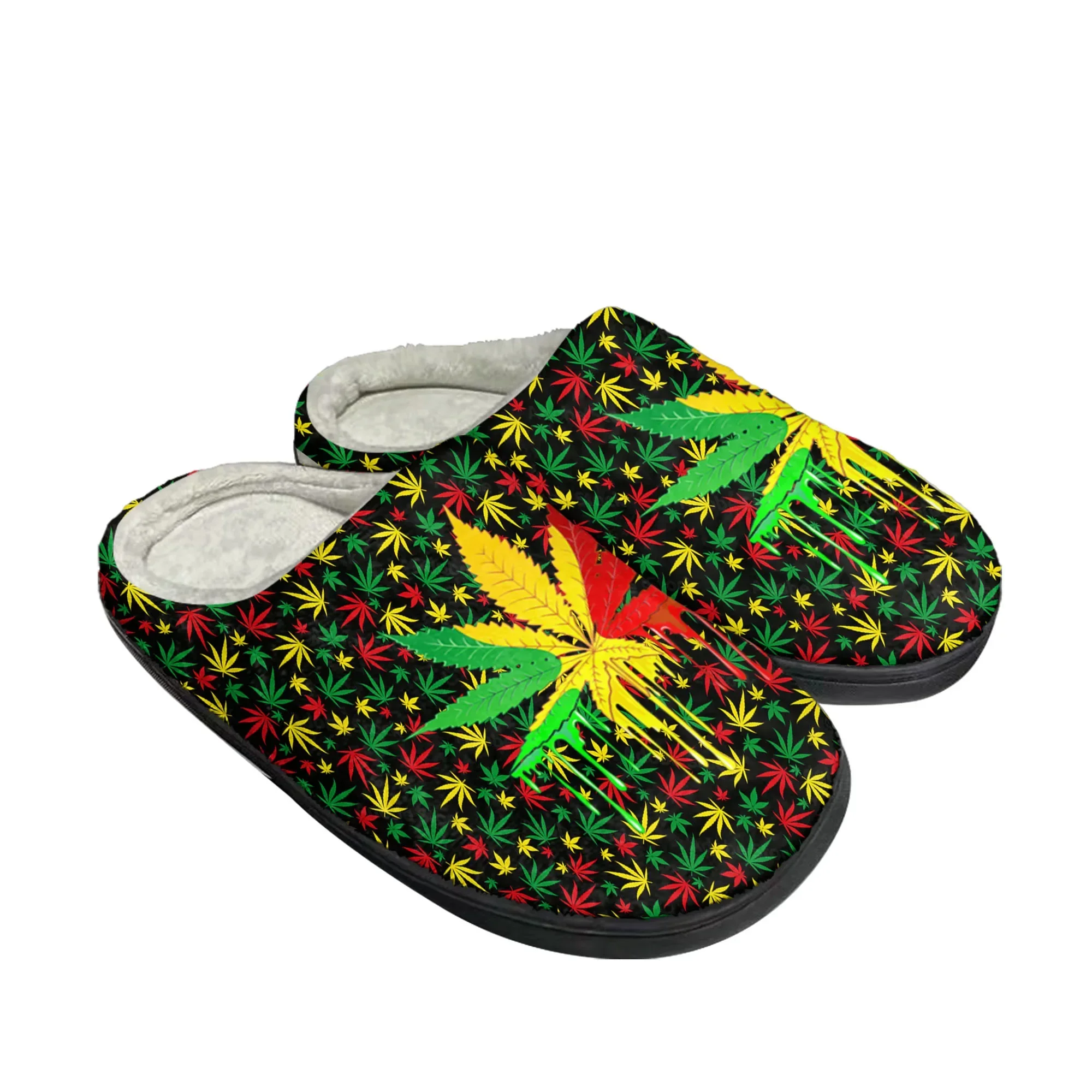 Leaf Weed Rasta Marijuana Red  - Women'S Shoes Yellow recension och pris
