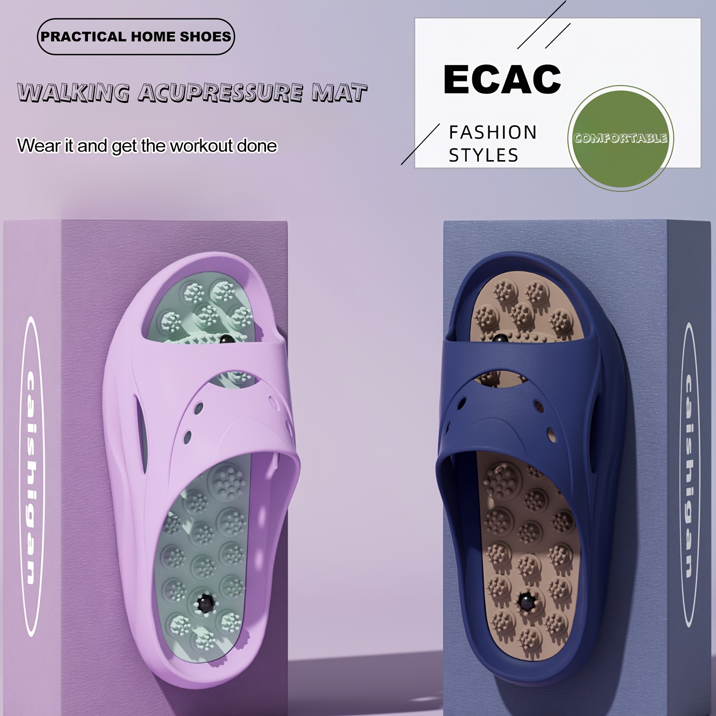 Women Men EVA Massage Slippers - Mule Slip On recension och pris