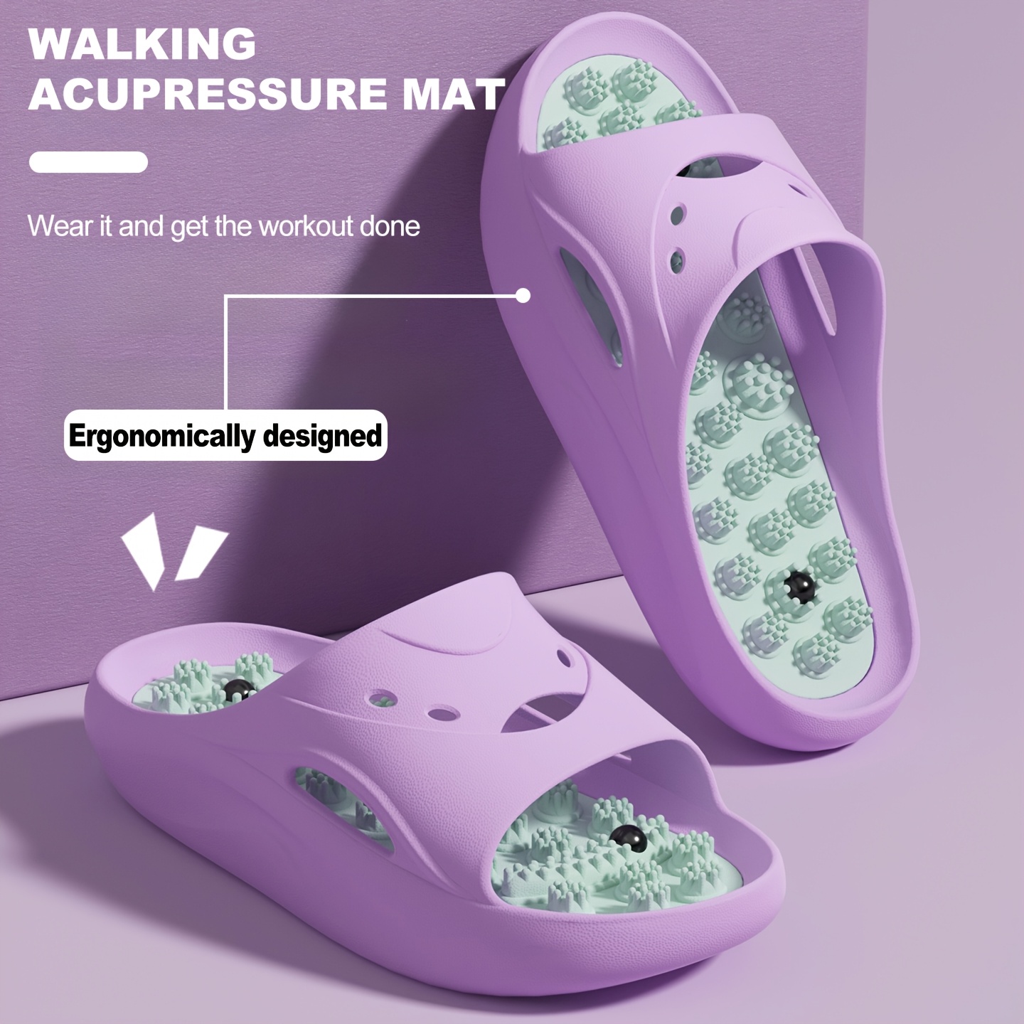 Women Men EVA Massage Slippers - Mule Slip On recension och pris
