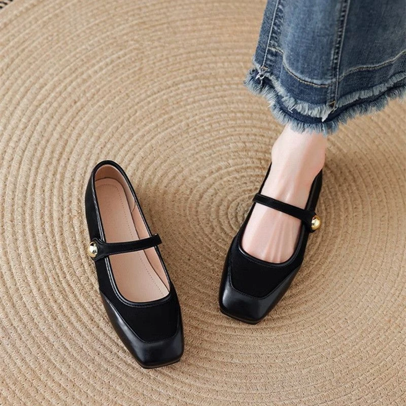 Low Heel Elegant Splicing Wome - Women Shoes Quick Delivery recension och pris
