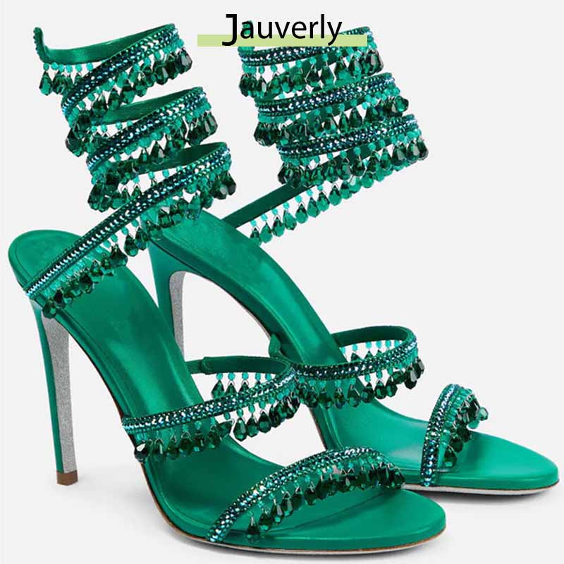 2026 Women's High Heels New Rh - Rhinestone Sandal Women recension och pris
