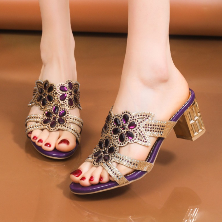 2026 New Rhinestone Decor Wome - Rhinestone Sandal Women recension och pris