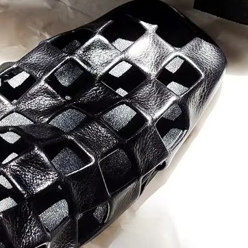 Women Black Caged Flat Sandals - Mule Slip On recension och pris