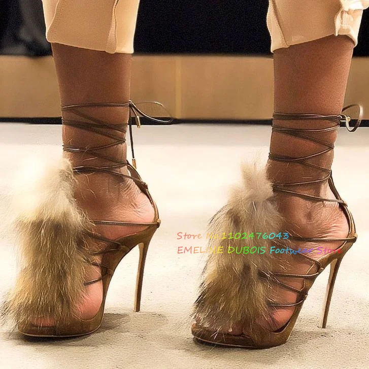 Fur Decor High Heel Ankle Boot - Suede Ankle Boot recension och pris