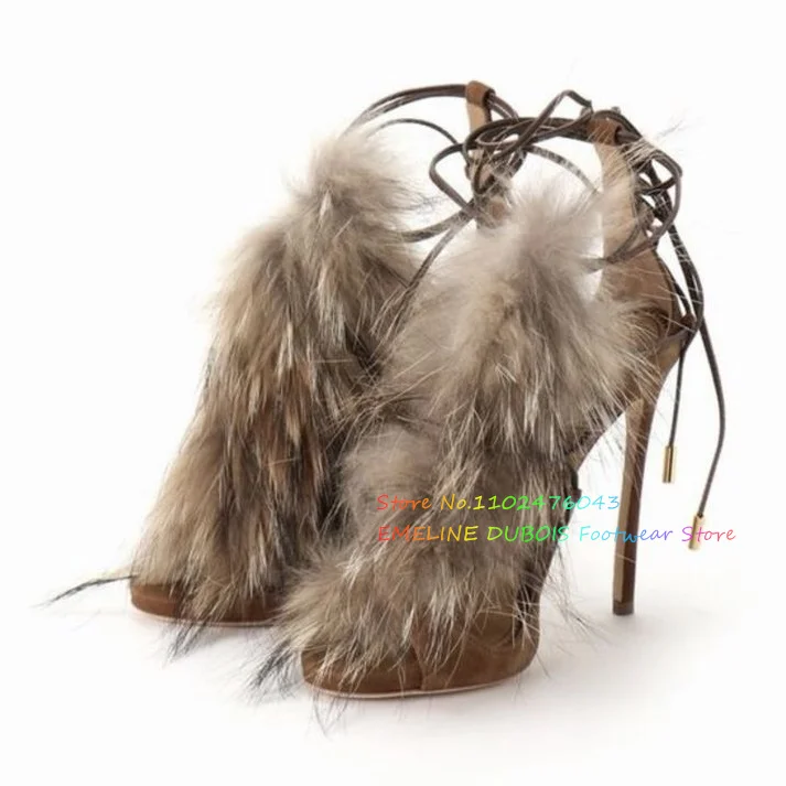 Fur Decor High Heel Ankle Boot - Suede Ankle Boot recension och pris