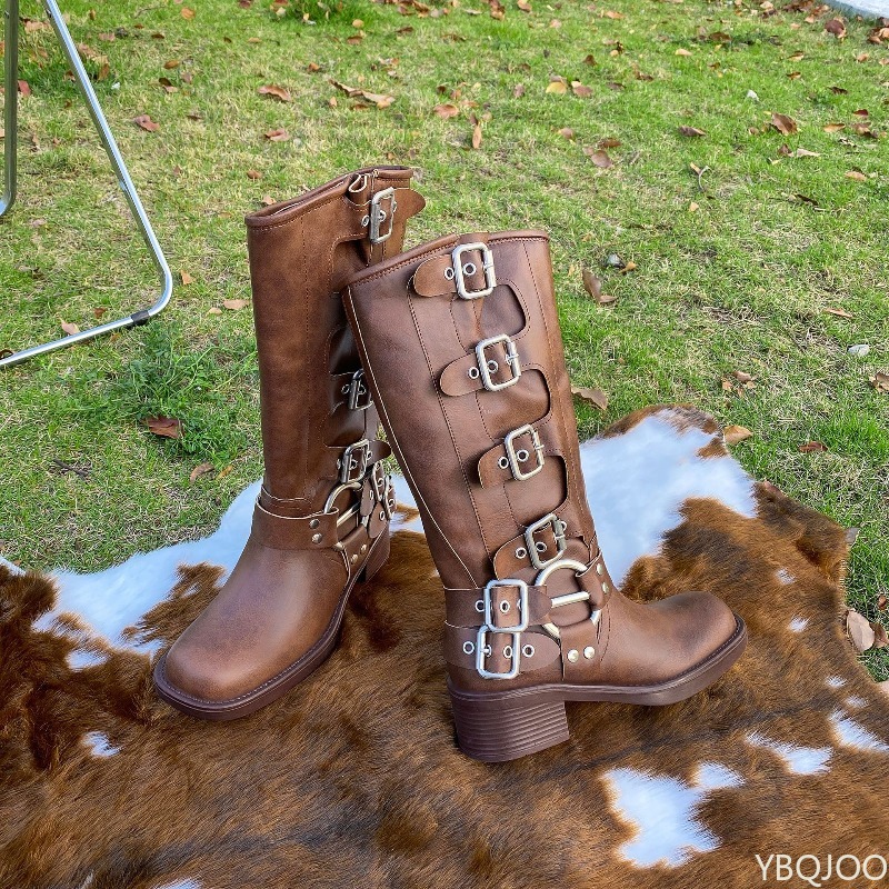 Belt buckle retro high boots n - Suede Ankle Boot recension och pris