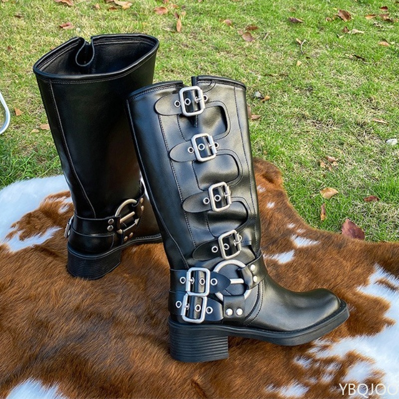 Belt buckle retro high boots n - Suede Ankle Boot recension och pris