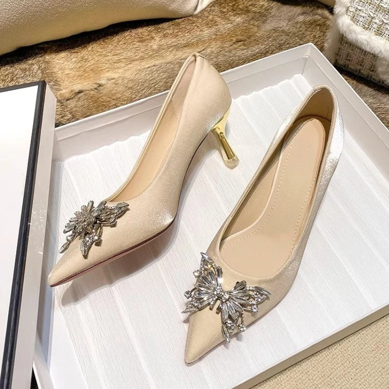 Pointed Toe Rhinestone Shoes f - Women Shoes Quick Delivery recension och pris