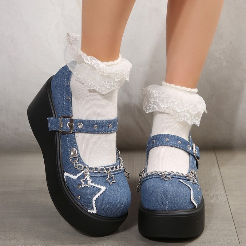 Metal Chain Platform Shoes Wom - Women'S Shoes Back To School recension och pris