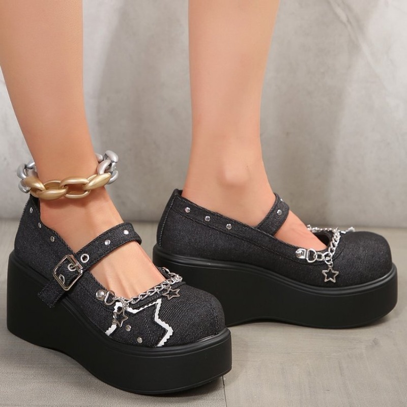 Metal Chain Platform Shoes Wom - Women'S Shoes Back To School recension och pris