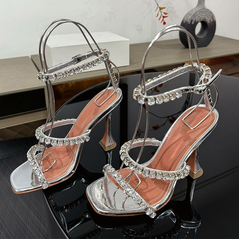 Runway Cup High-Heeled Silk Sa - Rhinestone Sandal Women recension och pris
