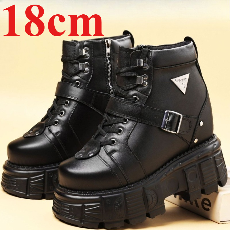 Genuine Leather Motorcycle Boo - Suede Ankle Boot recension och pris