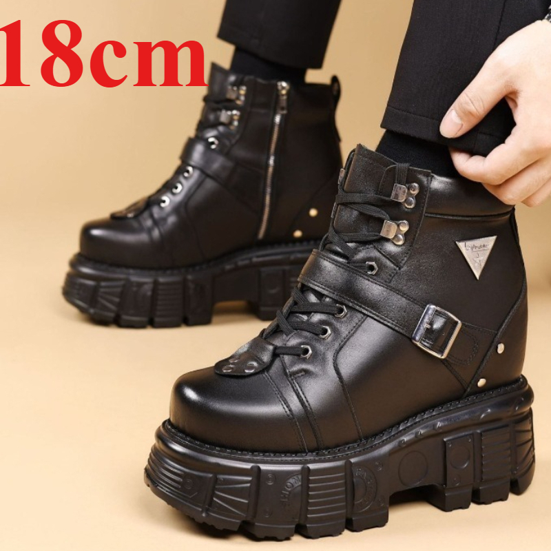 Genuine Leather Motorcycle Boo - Suede Ankle Boot recension och pris