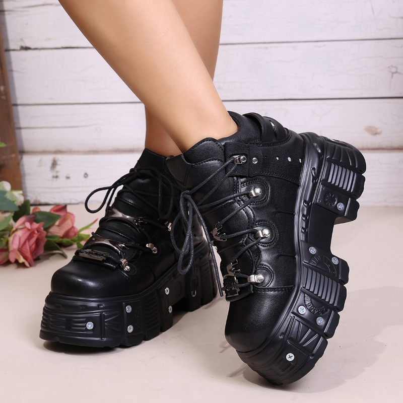 New Women Shoes Punk Style Lac - Suede Ankle Boot recension och pris