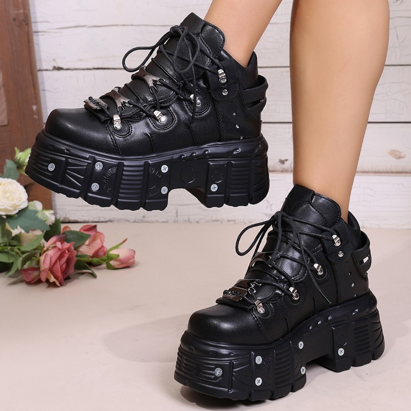 New Women Shoes Punk Style Lac - Suede Ankle Boot recension och pris