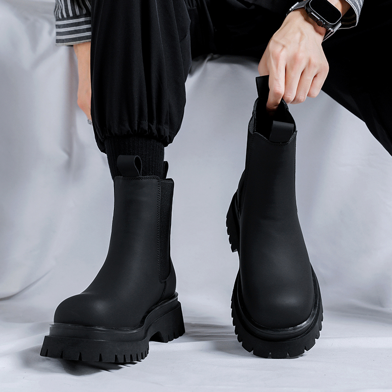 2026 Platform Black High Top B - Suede Ankle Boot recension och pris