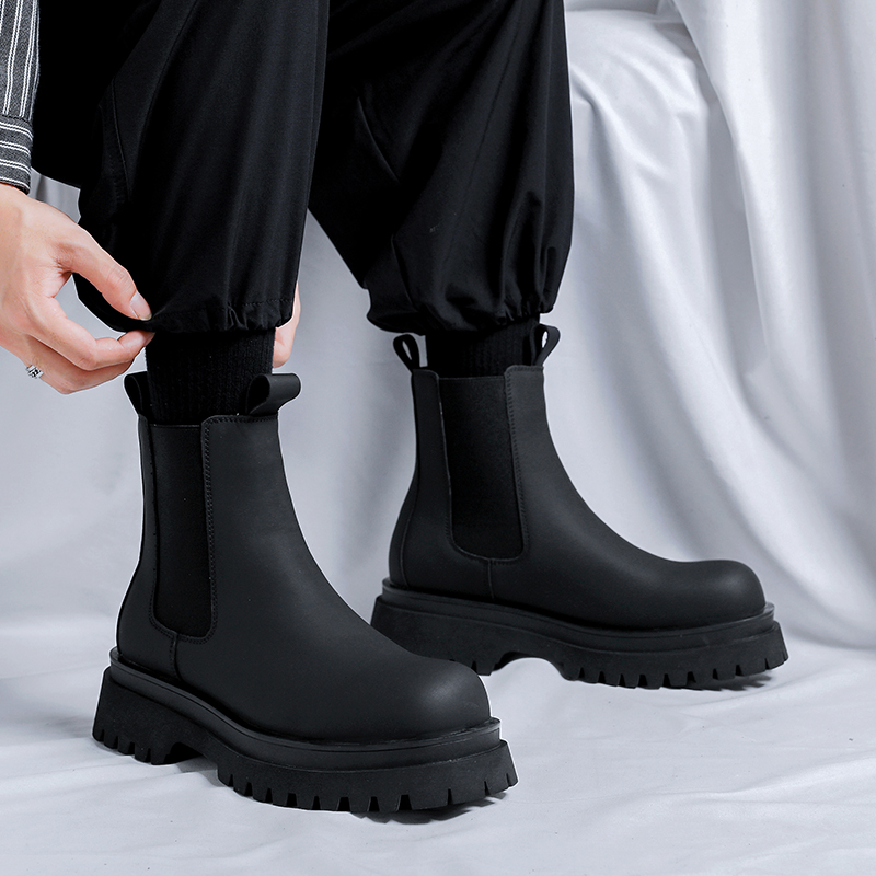 2026 Platform Black High Top B - Suede Ankle Boot recension och pris