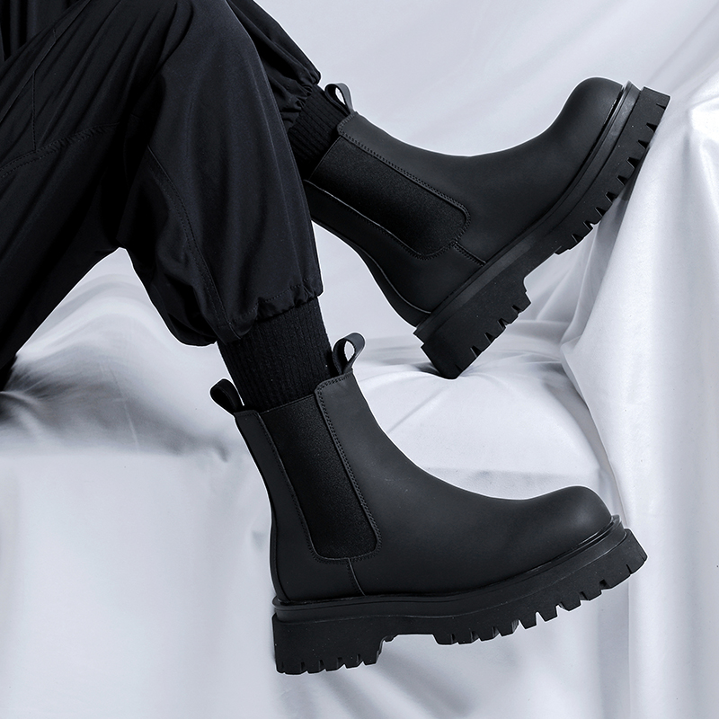 2026 Platform Black High Top B - Suede Ankle Boot recension och pris