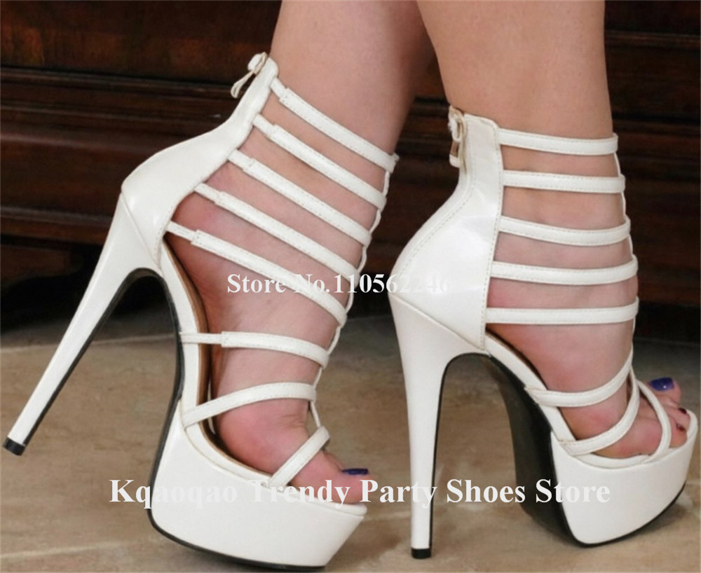 Kqaoqao Sexy Straps Cross Stil - Women'S Shoes Yellow recension och pris